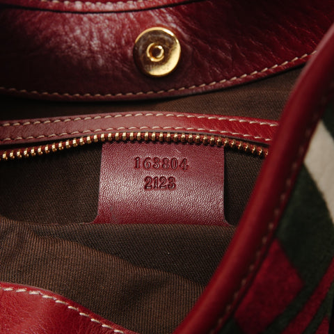 GUCCI 85th Anniversary Limited Edition Horsebit Velour Shoulder Bag Red WS28138