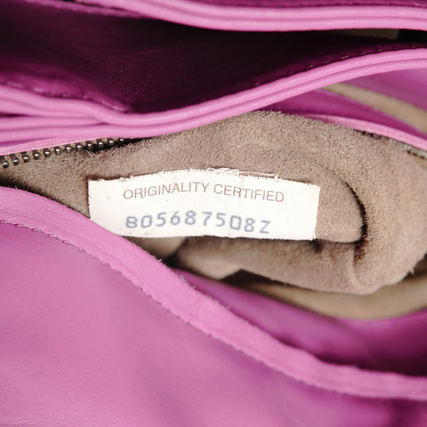 BOTTEGAVENETA INTRECCIATO Roma 2WAY Leather Handbag purple WS28139