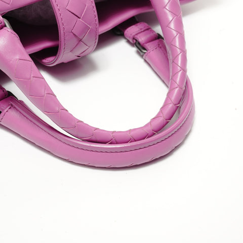 BOTTEGAVENETA INTRECCIATO Roma 2WAY Leather Handbag purple WS28139