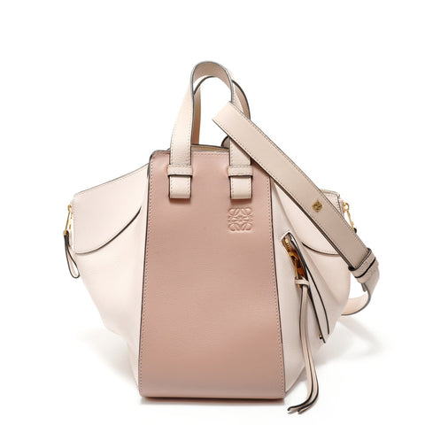 LOEWE Hammock Small Anagram 2WAY Leather Handbag pink WS28140