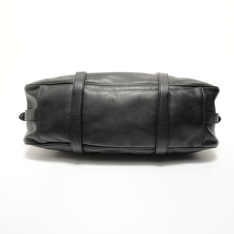 PRADA Leather 2way Handbag black WS28141