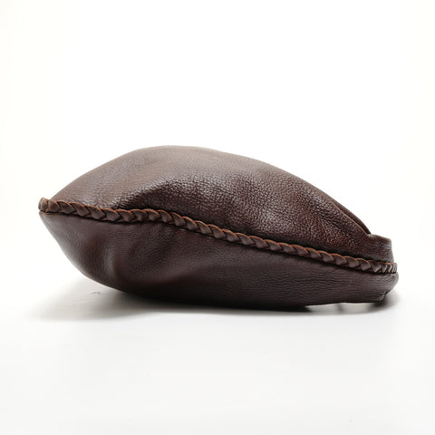BOTTEGAVENETA Leather Hobo Shoulder Bag Brown WS28142
