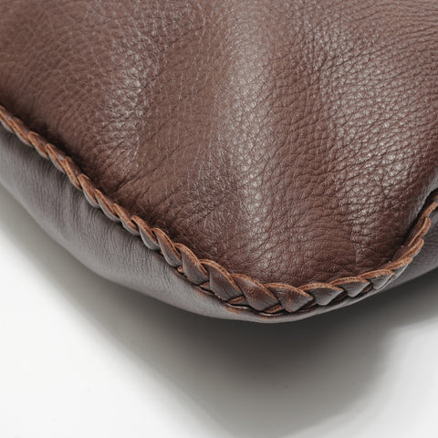 BOTTEGAVENETA Leather Hobo Shoulder Bag Brown WS28142