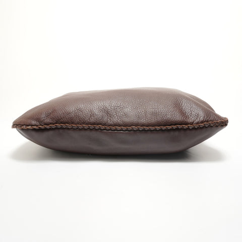BOTTEGAVENETA Leather Hobo Shoulder Bag Brown WS28142