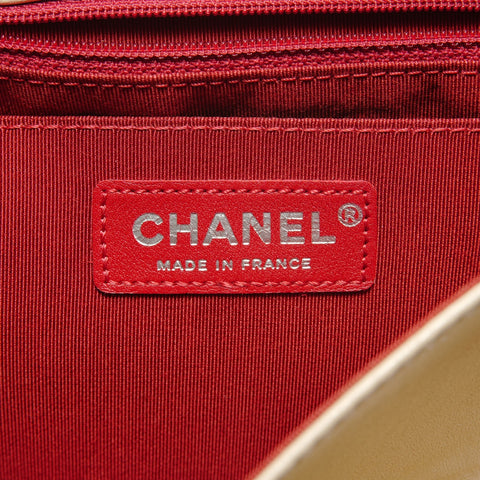 CHANEL Booth #14: Chevron Lion Metal Shoulder Bag Red WS28146