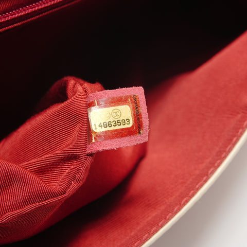 CHANEL Booth #14: Chevron Lion Metal Shoulder Bag Red WS28146