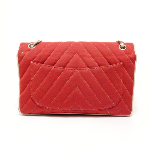 CHANEL Booth #14: Chevron Lion Metal Shoulder Bag Red WS28146