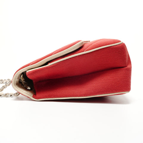 CHANEL Booth #14: Chevron Lion Metal Shoulder Bag Red WS28146