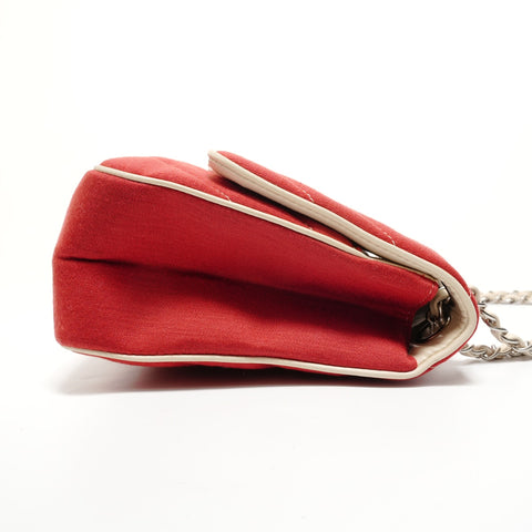 CHANEL Booth #14: Chevron Lion Metal Shoulder Bag Red WS28146