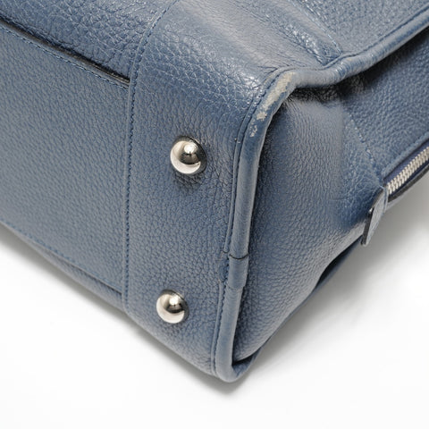 LOEWE Amazona 36 Anagram Handbag blue WS28147