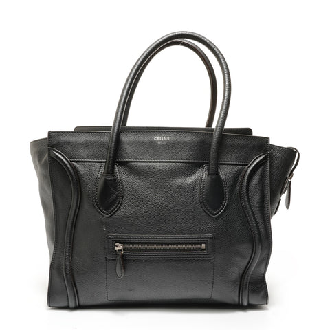 CELINE Luggage Phantom Shopper Leather Handbag black WS28148