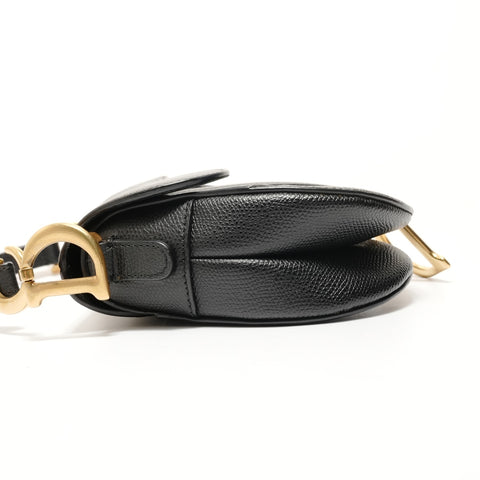 Christian Dior Saddlebag Studs Shoulder Bag black WS28155