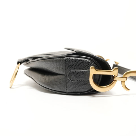 Christian Dior Saddlebag Studs Shoulder Bag black WS28155
