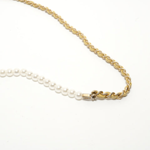 CHANEL Item No. 27 Matelass Pearl Chain Shoulder Bag yellow WS28156