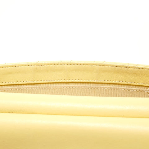 CHANEL Item No. 27 Matelass Pearl Chain Shoulder Bag yellow WS28156