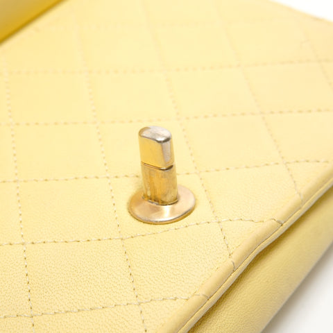CHANEL Item No. 27 Matelass Pearl Chain Shoulder Bag yellow WS28156