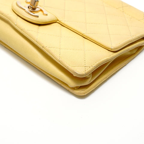 CHANEL Item No. 27 Matelass Pearl Chain Shoulder Bag yellow WS28156
