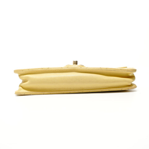 CHANEL Item No. 27 Matelass Pearl Chain Shoulder Bag yellow WS28156