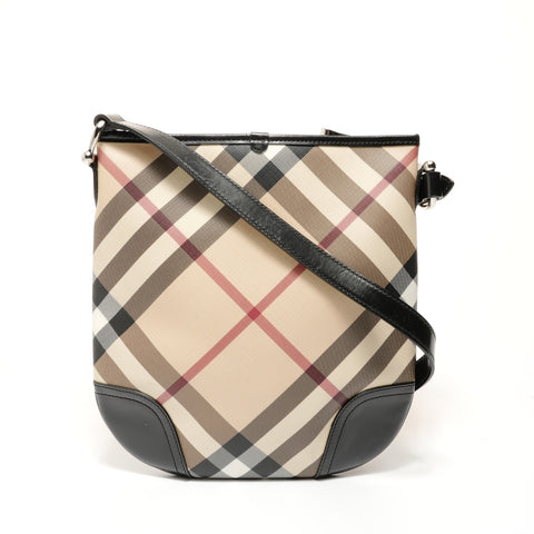 BURBERRY Nova Check Shoulder Bag beige WS28159