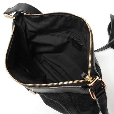 GUCCI GG canvas Abbey Shoulder Bag black WS28161