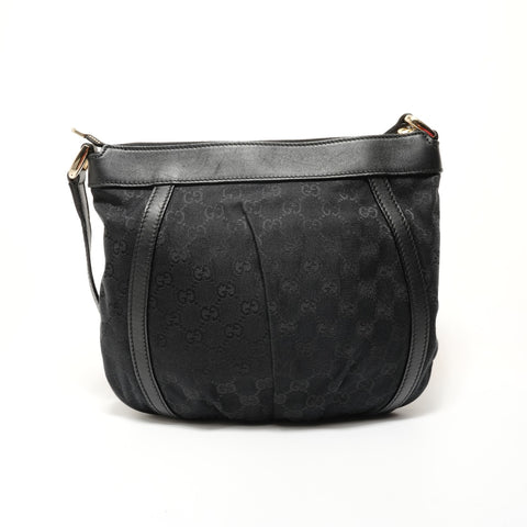 GUCCI GG canvas Abbey Shoulder Bag black WS28161