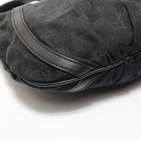 GUCCI GG canvas Abbey Shoulder Bag black WS28161