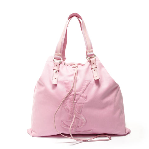 YVES SAINT LAURENT YSL Canvas Tote Bag pink WS28162