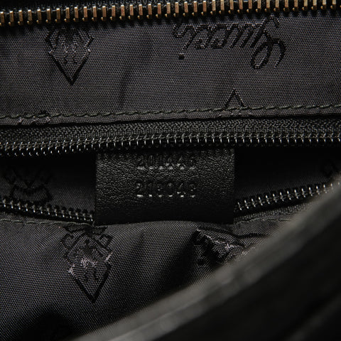 GUCCI GG Shima Leather Shoulder Bag black WS28163