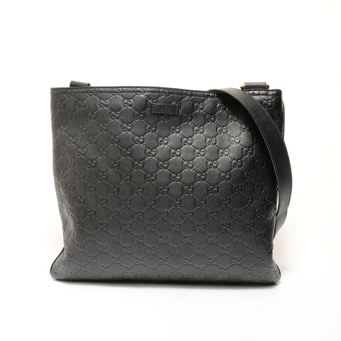 GUCCI GG Shima Leather Shoulder Bag black WS28163