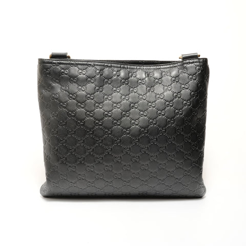 GUCCI GG Shima Leather Shoulder Bag black WS28163