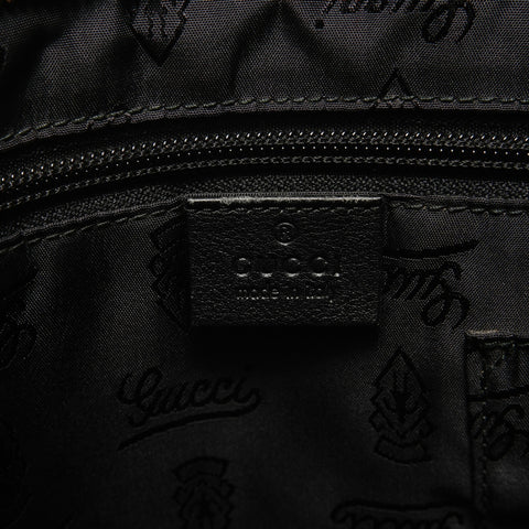 GUCCI GG Shima Leather Shoulder Bag black WS28163