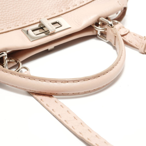 FENDI Selleria Peekaboo 2way Handbag beige WS28164
