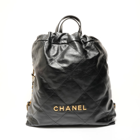 CHANEL 22 Matelass Backpack Backpack  Daypack black WS28166