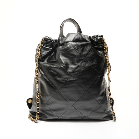 CHANEL 22 Matelass Backpack Backpack  Daypack black WS28166