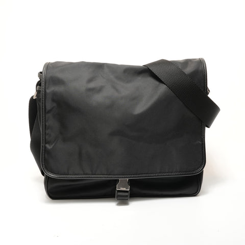 PRADA Nylon Shoulder Bag black WS28167
