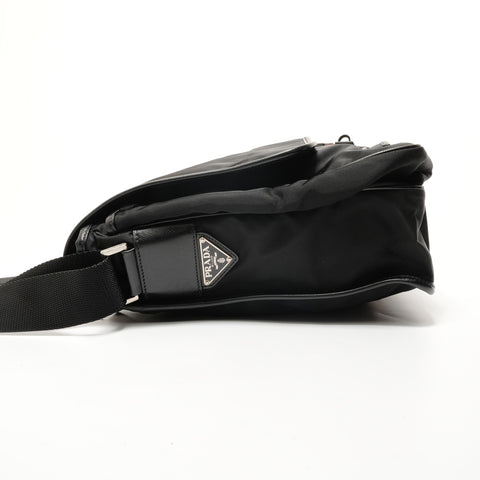 PRADA Nylon Shoulder Bag black WS28167