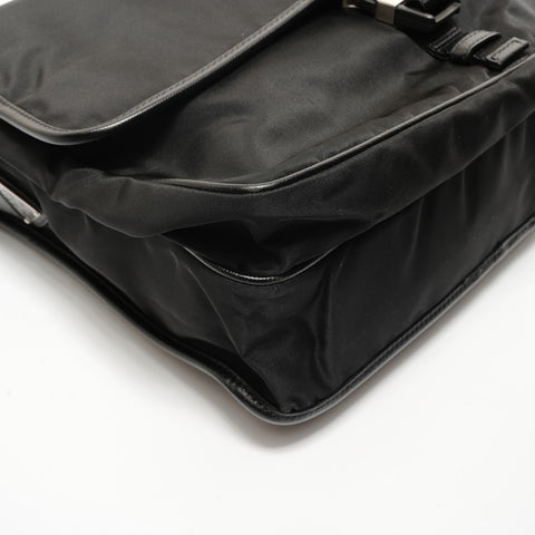 PRADA Nylon Shoulder Bag black WS28167