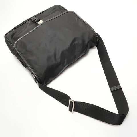 PRADA Nylon Shoulder Bag black WS28167
