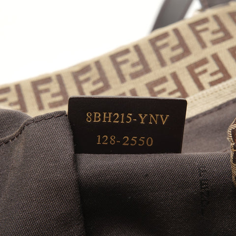 FENDI Zucchino Canvas Tote Bag Brown WS28168