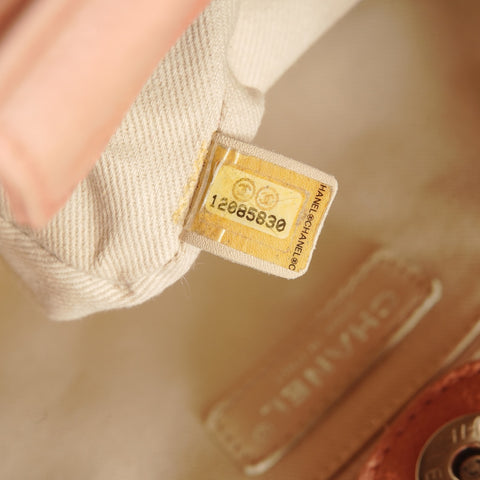 CHANEL Item No. 12, 2008-2009, Caviar Skin Petit Shopping Tote, Salmon Pink Shoulder Bag pink WS28169