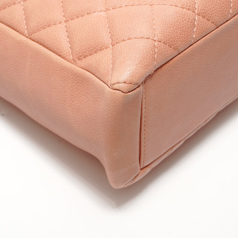 CHANEL Item No. 12, 2008-2009, Caviar Skin Petit Shopping Tote, Salmon Pink Shoulder Bag pink WS28169