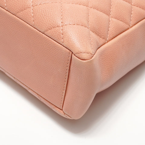 CHANEL Item No. 12, 2008-2009, Caviar Skin Petit Shopping Tote, Salmon Pink Shoulder Bag pink WS28169