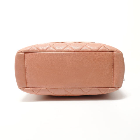 CHANEL Item No. 12, 2008-2009, Caviar Skin Petit Shopping Tote, Salmon Pink Shoulder Bag pink WS28169
