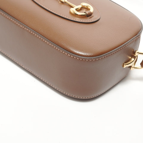 GUCCI Horsebit 1955 Shoulder Bag Brown WS28171