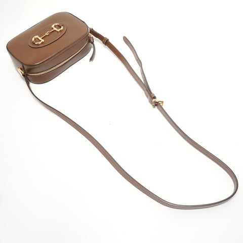 GUCCI Horsebit 1955 Shoulder Bag Brown WS28171