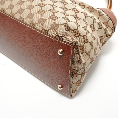 GUCCI GG canvas bamboo Shoulder Bag beige WS28172