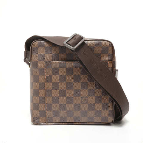 LOUIS VUITTON Damier Olaf PM, made in 2007. Shoulder Bag Brown WS28175