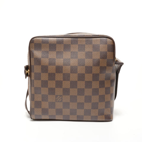 LOUIS VUITTON Damier Olaf PM, made in 2007. Shoulder Bag Brown WS28175