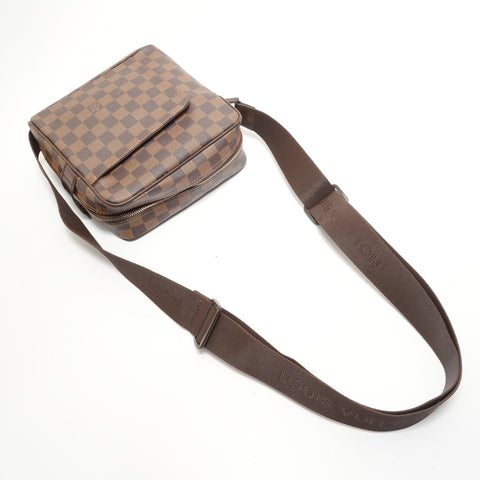 LOUIS VUITTON Damier Olaf PM, made in 2007. Shoulder Bag Brown WS28175