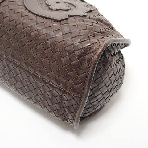 BOTTEGAVENETA INTRECCIATO leather Shoulder Bag Brown WS28176